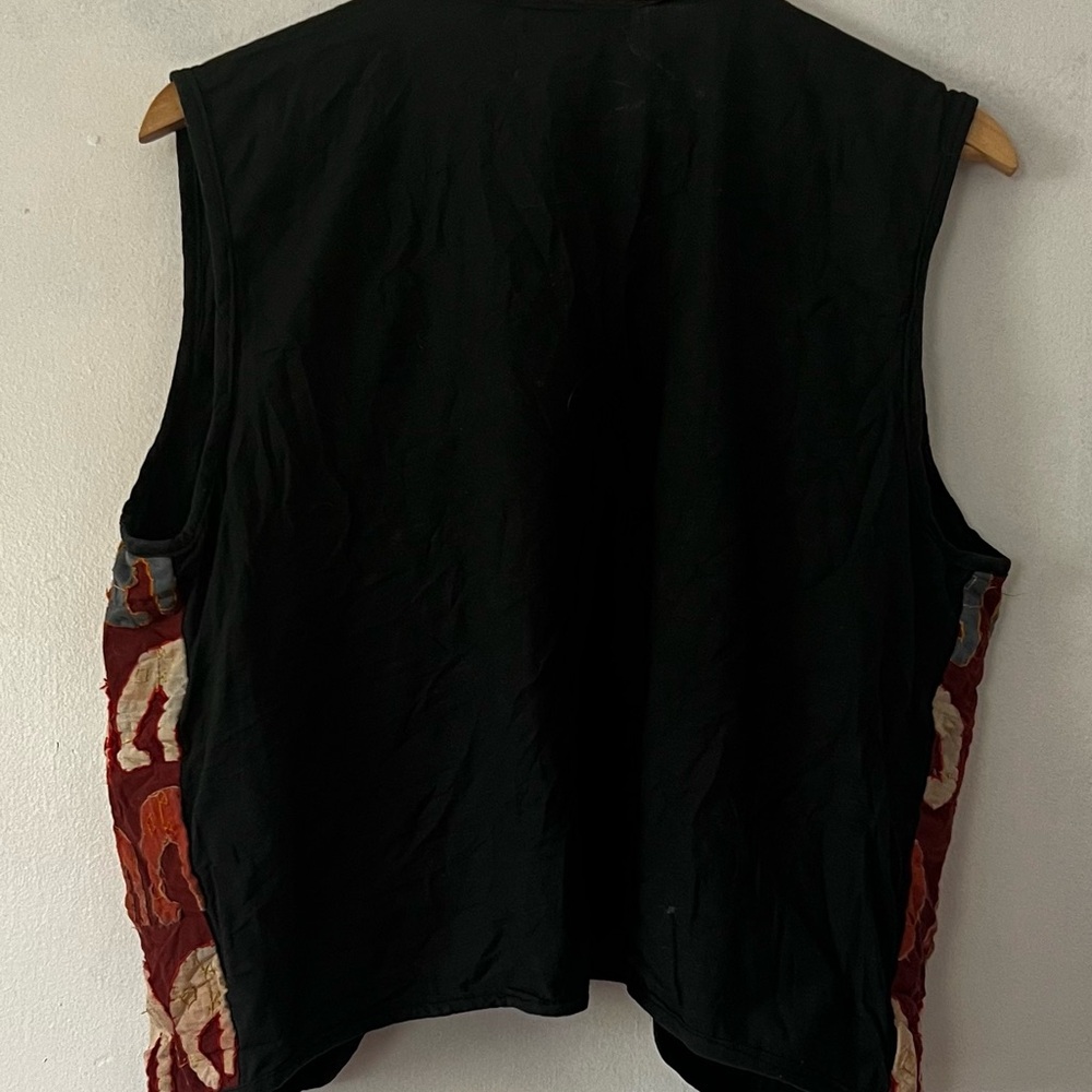 Boho Appliqué Elephant Patterned Vest - Picture 7 of 8